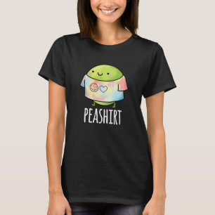 Pea Shirt Funny Veggie Pea TShirt Pun Mörk BG T
