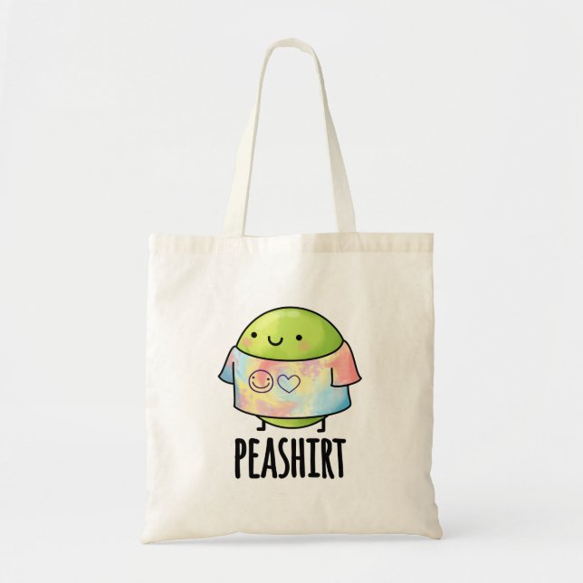 Pea Shirt Funny Veggie Pea TShirt Pun Tygkasse (Framsidan)