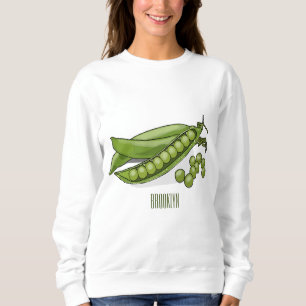 Pea tecknad illustration t shirt