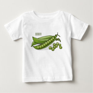 Pea tecknad illustration t shirt