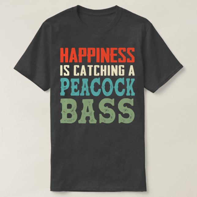 PeaBass Fishing Happiness Catch PeaBass T Shirt (Design framsida)