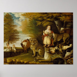 Peacable Kingdom 1830-32 Poster