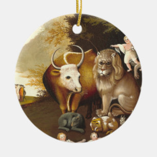 Peacable Kingdom 1834 Julgransprydnad Keramik