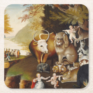 Peacable Kingdom Animal Hicks Classic Underlägg Papper Kvadrat