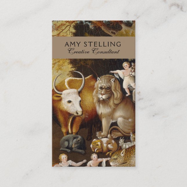 Peacable Kingdom Animal Hicks Classic Visitkort (Framsida)