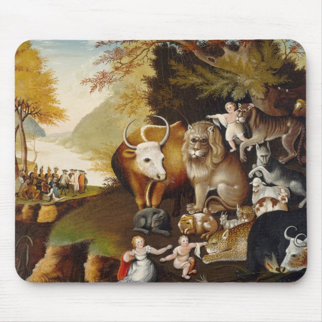 Peacable Kingdom Animal Painting Musmatta (Framsidan)