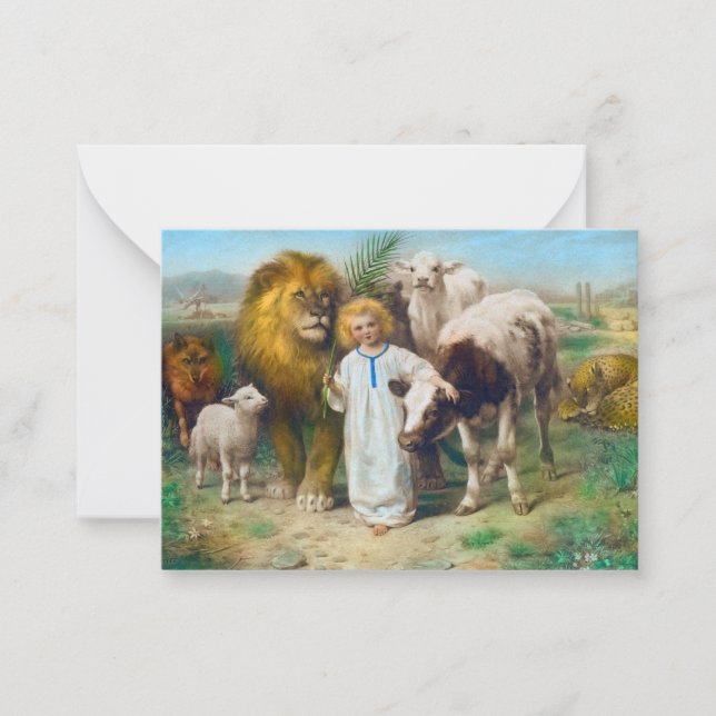 Peace 1896 av William Strutt Anteckningskort (Framsida)