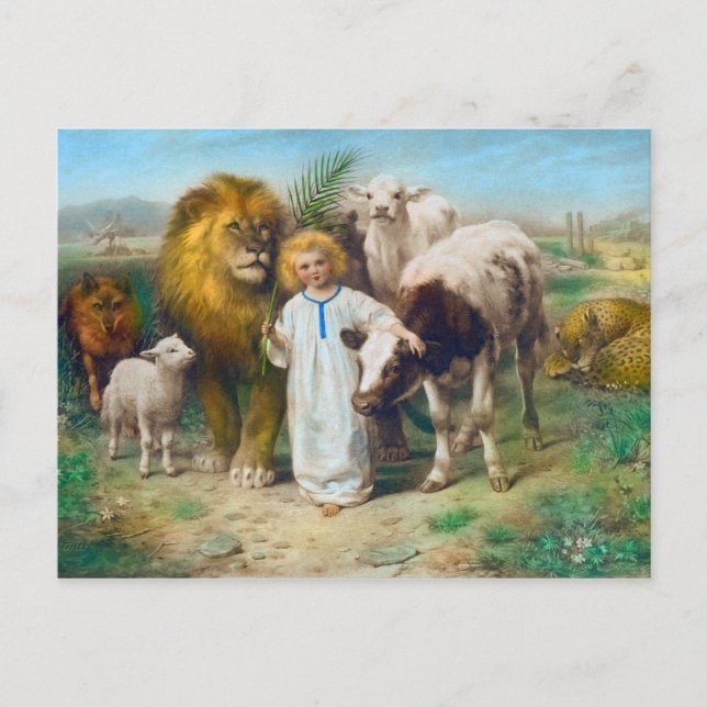 Peace 1896 av William Strutt Vykort (Framsida)