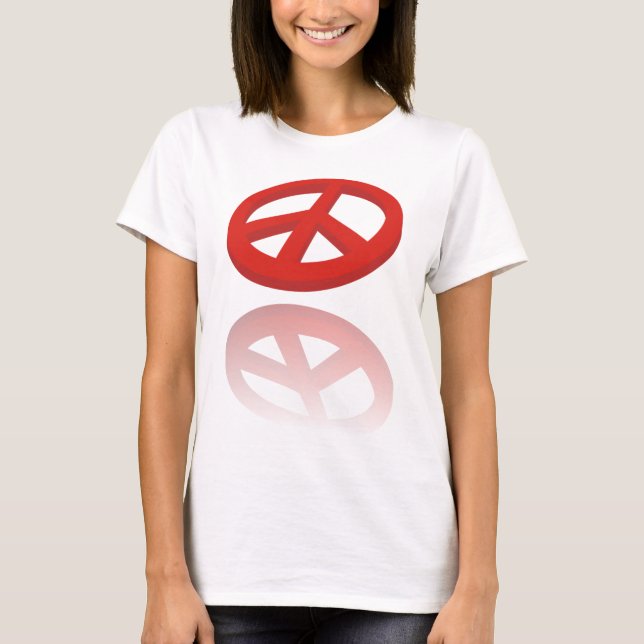 Peace 3D/reflexion T-shirt (Framsida)