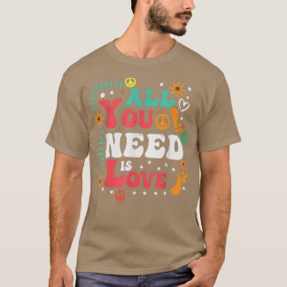 Peace 60-tal 70-tal Tie Dye Hippie Halloween Costu T Shirt