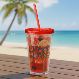 Peace Acrylic Tumbler Take Away Mugg