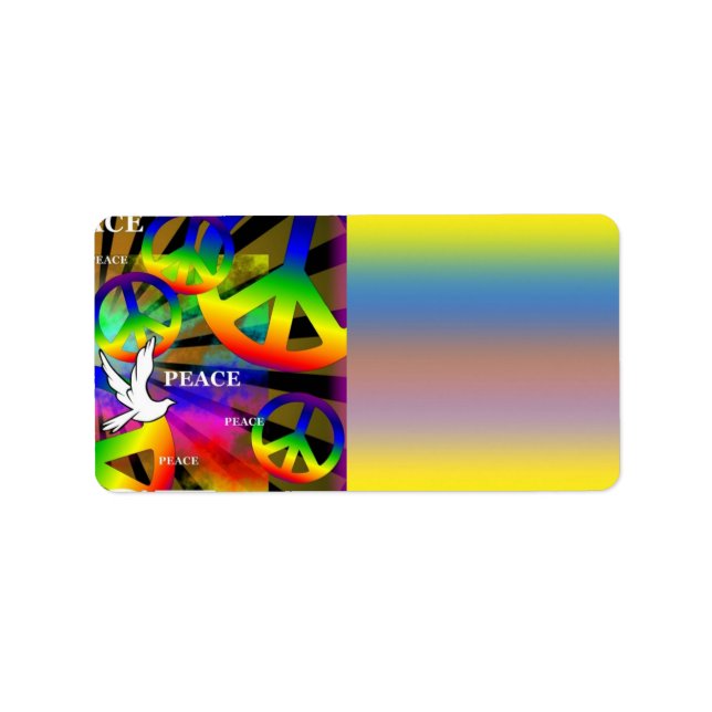 Peace Address Label Adressetikett (Framsidan)