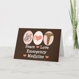 Peace Akut Medicine Greeting Card Kort