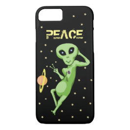 Peace Alien Cell Phone Case