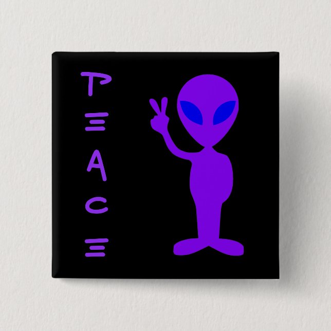 Peace Alien Knapp (Framsida)