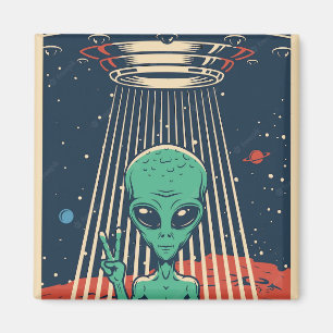 Peace Alien Magnet