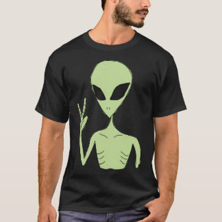 Peace Alien T Shirt