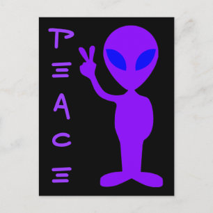Peace Alien Vykort