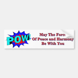 Peace and Harmony Bumper Sticker Bildekal
