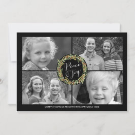 Peace and Joy jul Photo Card - stil2 Julkort