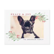 Peace and Joy-julkort