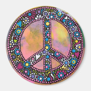 Peace and Love Magnet