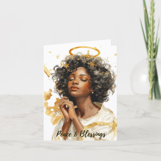 Peace Angel Card by Alicia McDaniel Fine Art Tack Kort