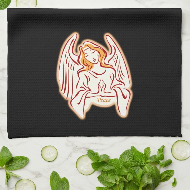 Peace Angel Kitchen Towel Kökshandduk (Vikta)