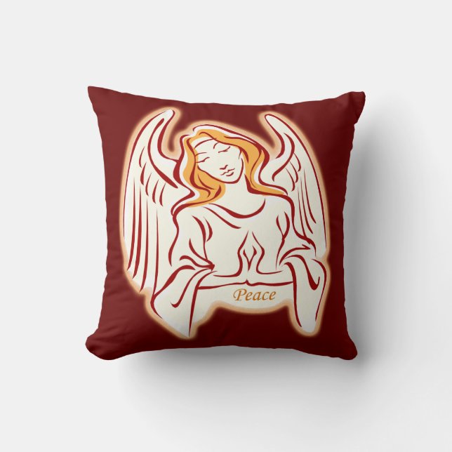 Peace Angel Reversible Pillow Kudde (Framsida)