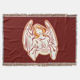 Peace Angel Throw Blanket Mysfilt
