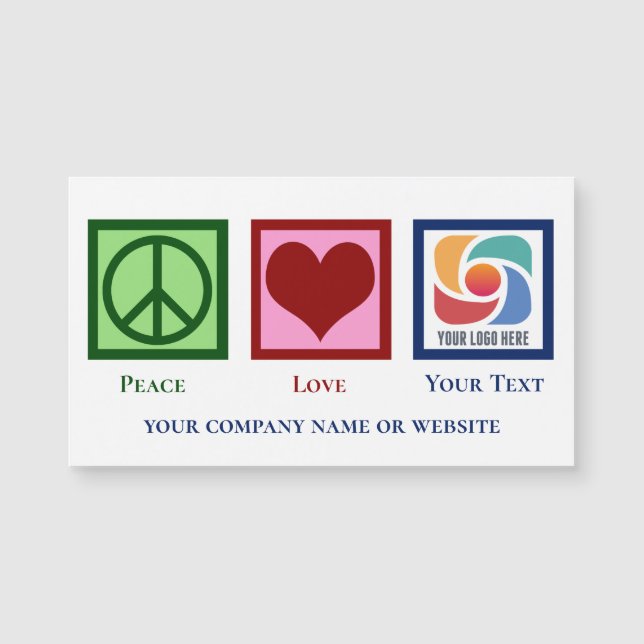Peace Anpassningsbar Business Logotyp Marknadsföri (Framsida)