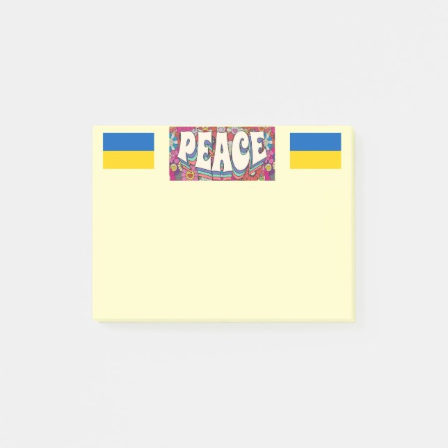 Peace-anteckningar Post-it Block (Framsida)