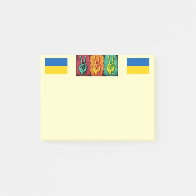 Peace-anteckningar Post-it Block (Framsida)