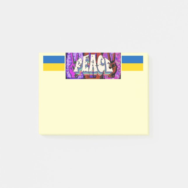 Peace-anteckningar Post-it Block (Framsida)