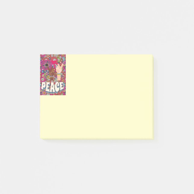 Peace-anteckningar Post-it Block (Framsida)