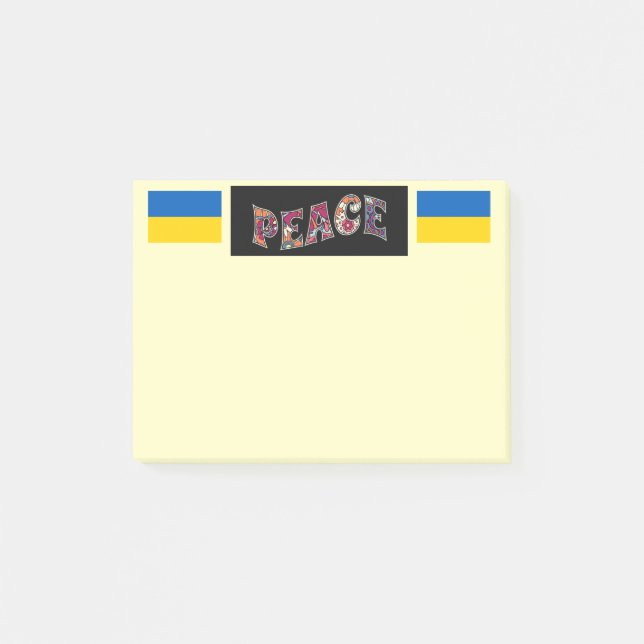 Peace-anteckningar Post-it Block (Framsida)