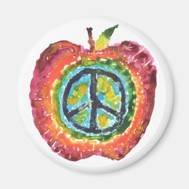 Peace Apple Magnet (Framsidan)
