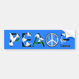 Peace är svaret bildekal