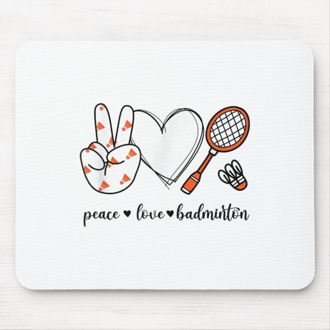 Peace Badminton Golfing Peace Hand Badminton Musmatta (Framsidan)