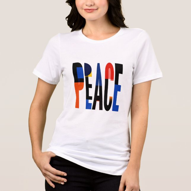 Peace Bauhaus T Shirt (Framsida)