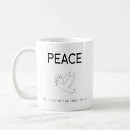 Peace be still bird flying kaffemugg