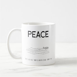Peace Be still Boat in water Kaffemugg