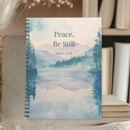 Peace Be Still Christian Scripture – Mark 4:39 Anteckningsbok
