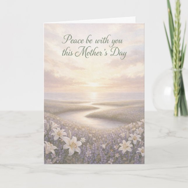 Peace Be With You on Mother's Day Card Helgkort (Framsida)