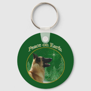 Peace belgisk Malinois Nyckelring