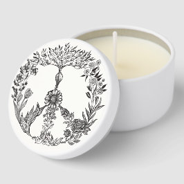Peace Blommigt Teckning Cute Boho Hippie Flowers A