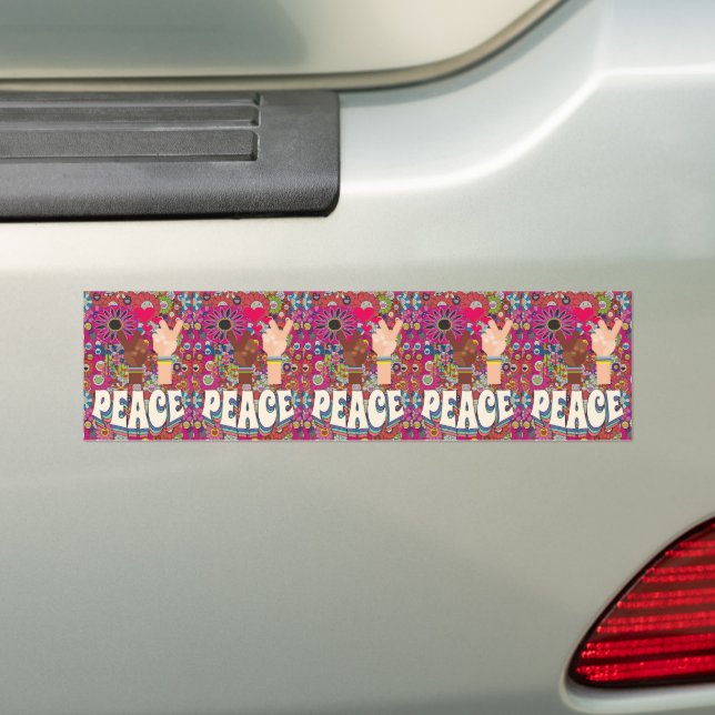 Peace Bumper Sticker Bildekal (På Bil)