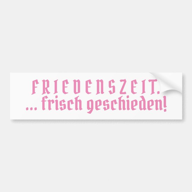 Peace Bumper Sticker Bildekal (Framsidan)