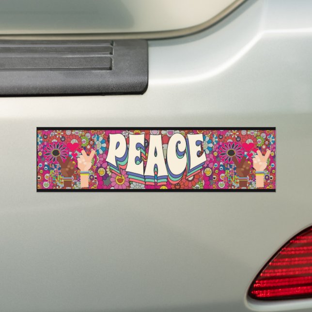 Peace Bumper Sticker Bildekal (På Bil)