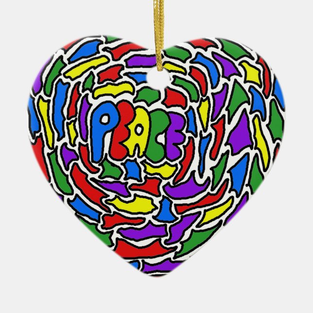 Peace Ceramic Ornament (Framsidan)